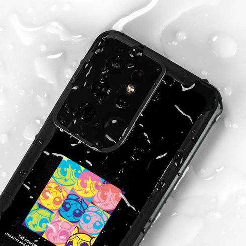 Cartoon Network Powerpuff Girls Neon Galaxy S24 Ultra Waterproof Case