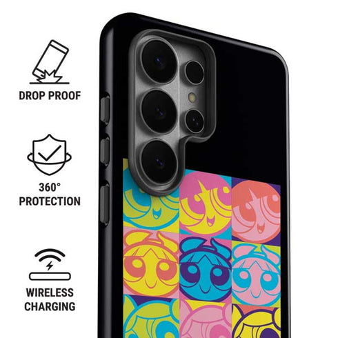 Cartoon Network Powerpuff Girls Neon Galaxy S26 Ultra Impact Case