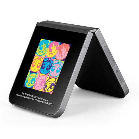 Cartoon Network Powerpuff Girls Neon Galaxy Z Flip6 Skin