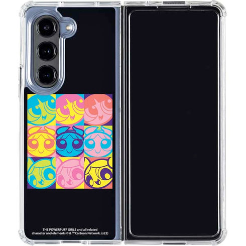 Cartoon Network Powerpuff Girls Neon Galaxy Z Fold5 5G Clear Case