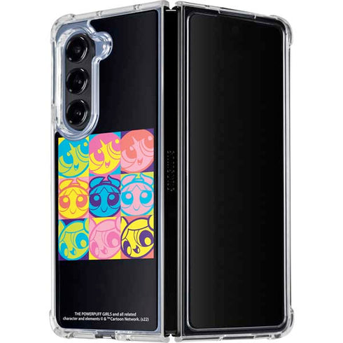 Cartoon Network Powerpuff Girls Neon Galaxy Z Fold5 5G Clear Case
