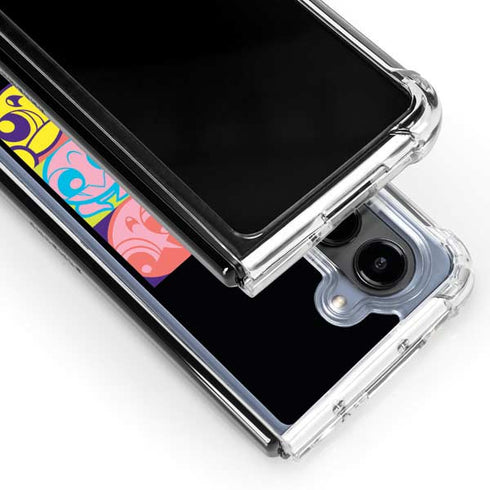 Cartoon Network Powerpuff Girls Neon Galaxy Z Fold5 5G Clear Case