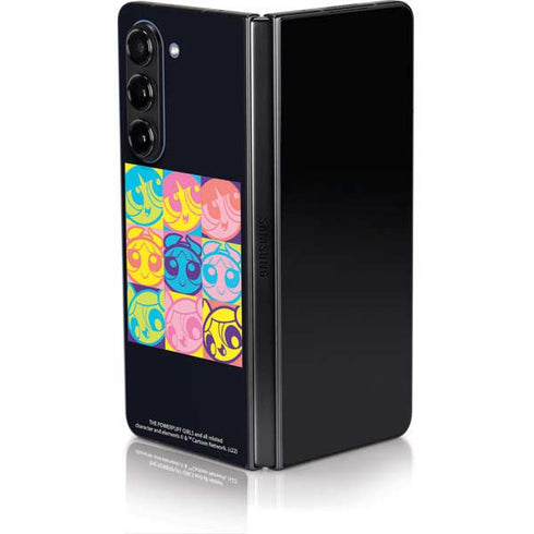 Cartoon Network Powerpuff Girls Neon Galaxy Z Fold5 5G Skin