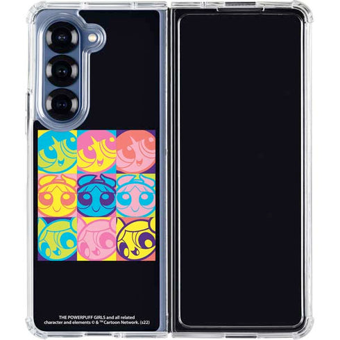 Cartoon Network Powerpuff Girls Neon Galaxy Z Fold6 Clear Case