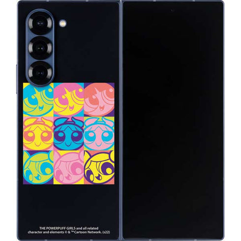 Cartoon Network Powerpuff Girls Neon Galaxy Z Fold6 Skin