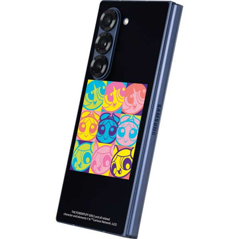 Cartoon Network Powerpuff Girls Neon Galaxy Z Fold6 Skin