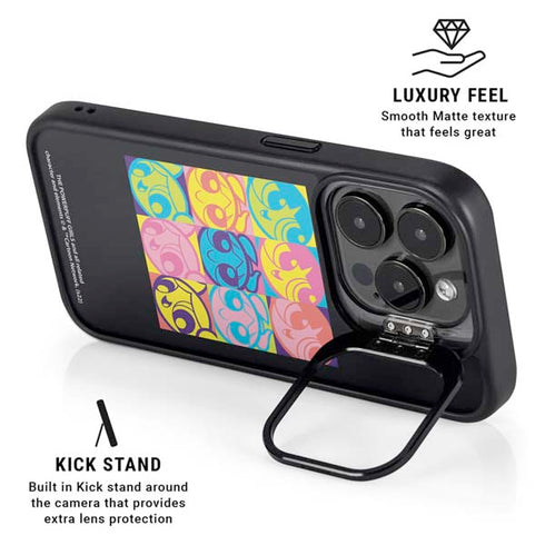 Cartoon Network Powerpuff Girls Neon iPhone 14 Pro Kickstand Case