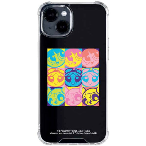 Cartoon Network Powerpuff Girls Neon iPhone 15 Clear Case