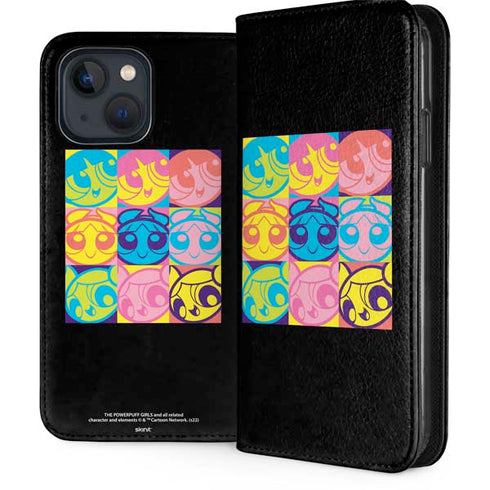 Cartoon Network Powerpuff Girls Neon iPhone 15 Plus Folio Case