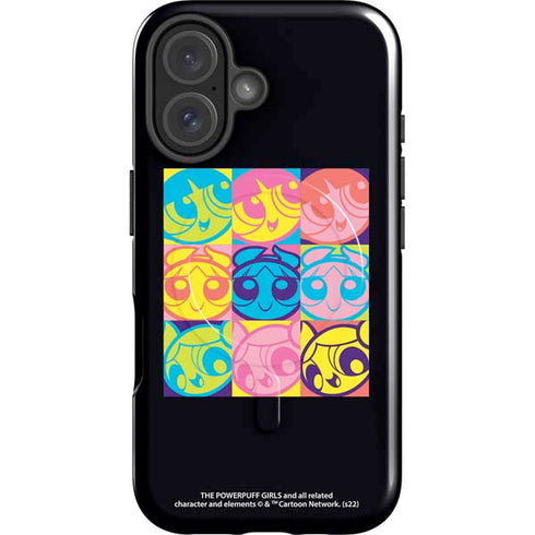 Cartoon Network Powerpuff Girls Neon iPhone 16 Plus Magsafe Impact Case