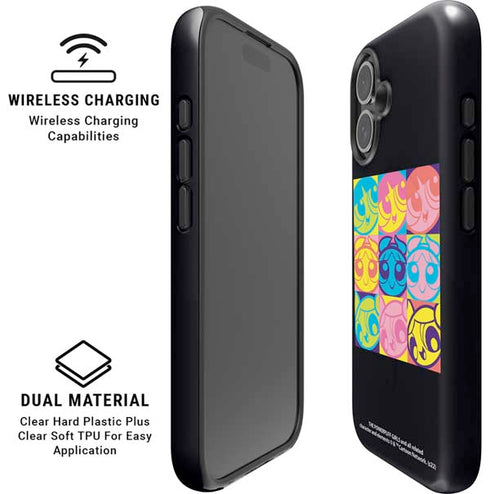 Cartoon Network Powerpuff Girls Neon iPhone 16 Plus Magsafe Impact Case