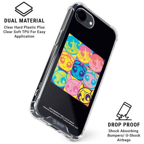 Cartoon Network Powerpuff Girls Neon iPhone 16e Clear Case