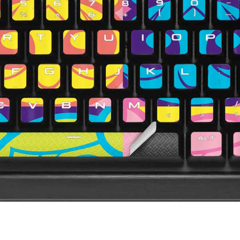 Cartoon Network Powerpuff Girls Neon K95 RGB PLATINUM Mechanical Gaming Keyboard Skin