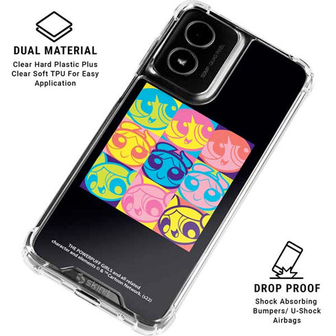 Cartoon Network Powerpuff Girls Neon Moto G Power 5G (2024) Clear Case
