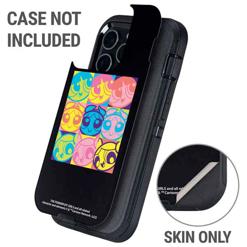 Cartoon Network Powerpuff Girls Neon Otterbox Defender iPhone Skin