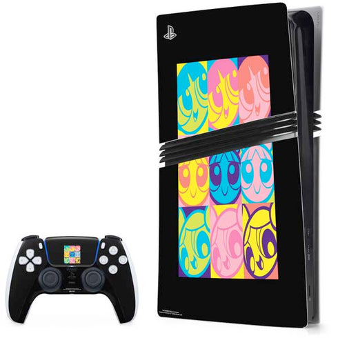 Cartoon Network Powerpuff Girls Neon PS5 Pro Bundle Skin