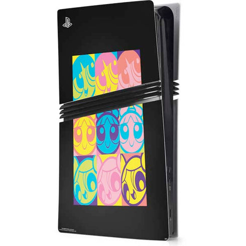 Cartoon Network Powerpuff Girls Neon PS5 Pro Console Skin
