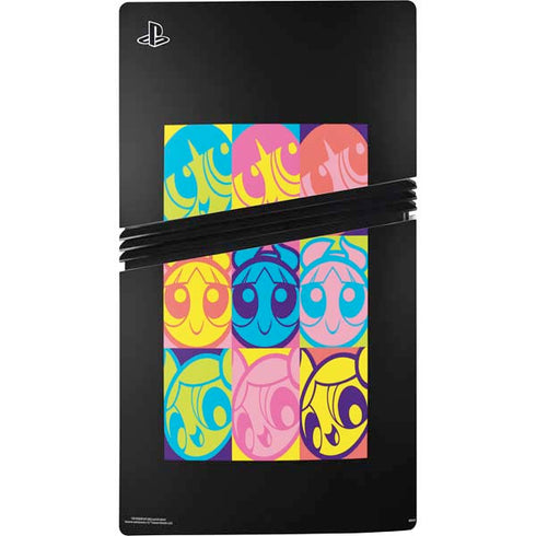 Cartoon Network Powerpuff Girls Neon PS5 Pro Console Skin