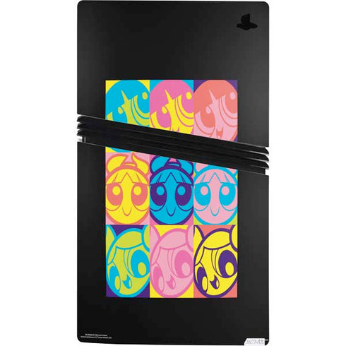 Cartoon Network Powerpuff Girls Neon PS5 Pro Console Skin