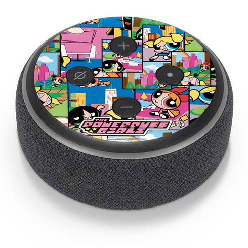 Cartoon Network Powerpuff Girls Patches Amazon Echo Dot Skin