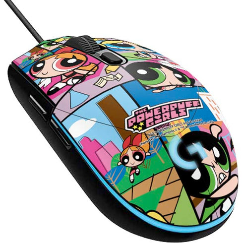 Cartoon Network Powerpuff Girls Patches G203 Prodigy RGB Wired Gaming Mouse Skin