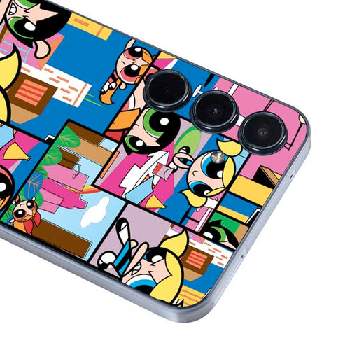 Cartoon Network Powerpuff Girls Patches Galaxy A55 5G Skin