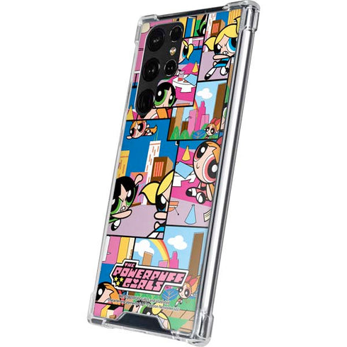 Cartoon Network Powerpuff Girls Patches Galaxy S23 Ultra Clear Case
