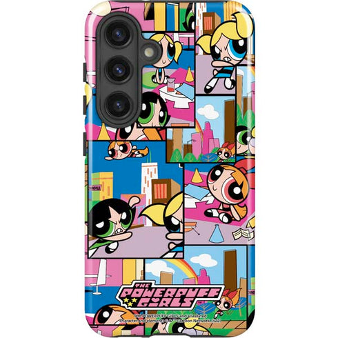 Cartoon Network Powerpuff Girls Patches Galaxy S25 Impact Case