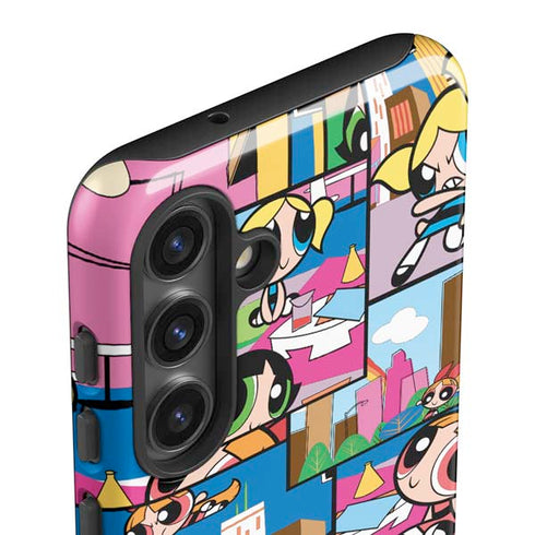 Cartoon Network Powerpuff Girls Patches Galaxy S25 Impact Case