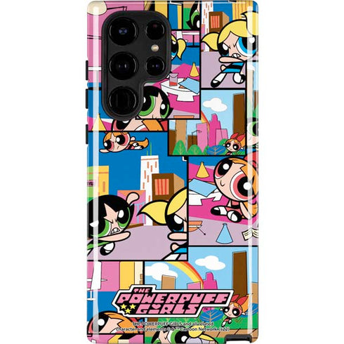 Cartoon Network Powerpuff Girls Patches Galaxy S25 Ultra Impact Case