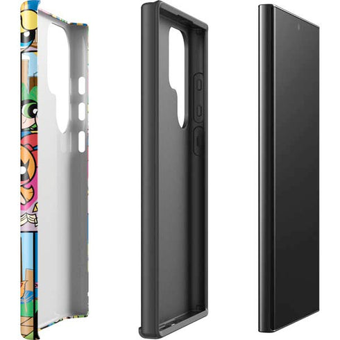 Cartoon Network Powerpuff Girls Patches Galaxy S25 Ultra Impact Case