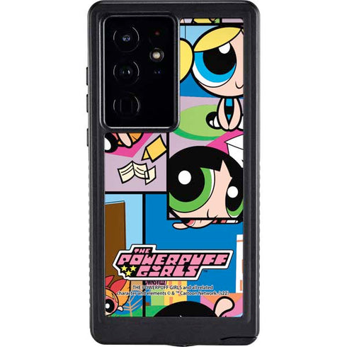 Cartoon Network Powerpuff Girls Patches Galaxy S24 Ultra Waterproof Case