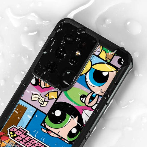 Cartoon Network Powerpuff Girls Patches Galaxy S24 Ultra Waterproof Case