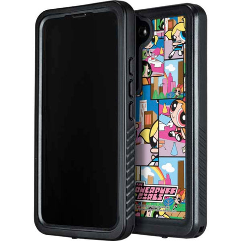 Cartoon Network Powerpuff Girls Patches Galaxy S24 Waterproof Case