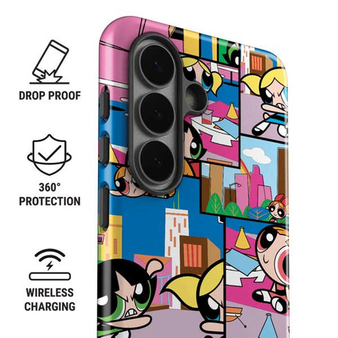 Cartoon Network Powerpuff Girls Patches Galaxy S26 Impact Case