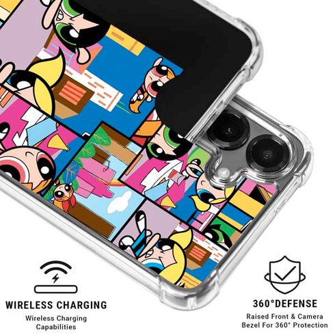 Cartoon Network Powerpuff Girls Patches Galaxy S26 Plus Clear Case
