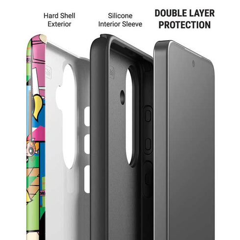 Cartoon Network Powerpuff Girls Patches Galaxy S26 Plus Impact Case
