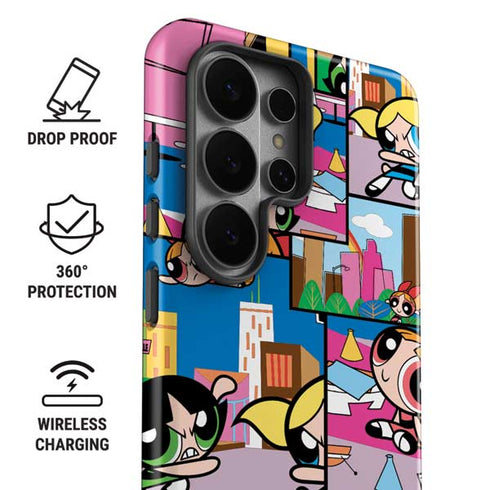 Cartoon Network Powerpuff Girls Patches Galaxy S26 Ultra Impact Case