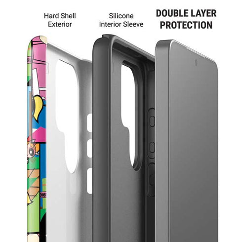 Cartoon Network Powerpuff Girls Patches Galaxy S26 Ultra Impact Case