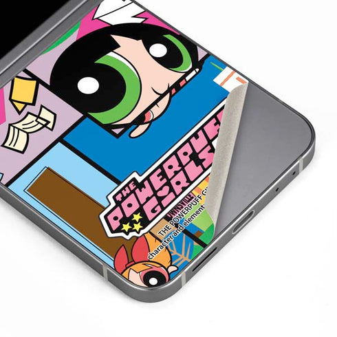 Cartoon Network Powerpuff Girls Patches Galaxy Z Flip6 Skin