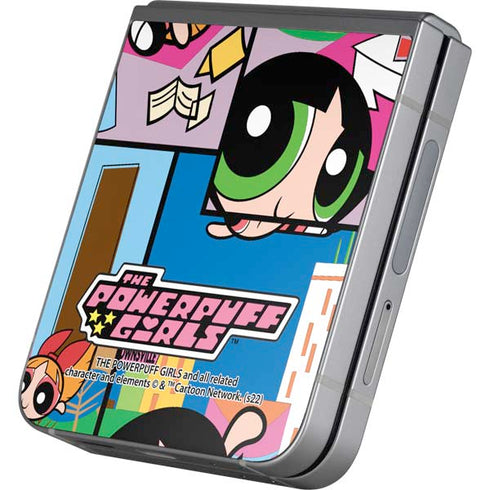 Cartoon Network Powerpuff Girls Patches Galaxy Z Flip6 Skin