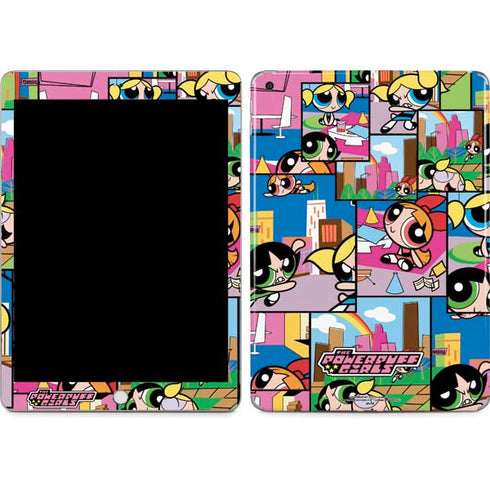 Cartoon Network Powerpuff Girls Patches Apple iPad Skin