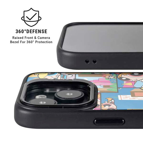 Cartoon Network Powerpuff Girls Patches iPhone 14 Kickstand Case