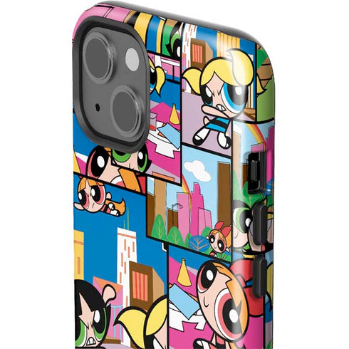 Cartoon Network Powerpuff Girls Patches iPhone 15 Impact Case