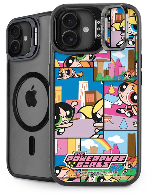 Cartoon Network Powerpuff Girls Patches iPhone 16 Plus Kickstand Case
