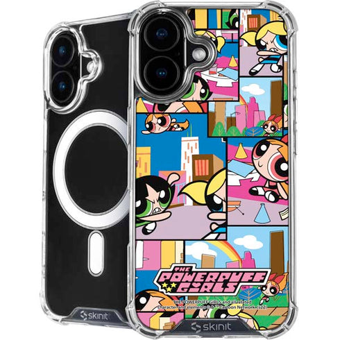 Cartoon Network Powerpuff Girls Patches iPhone 16 Plus MagSafe Case