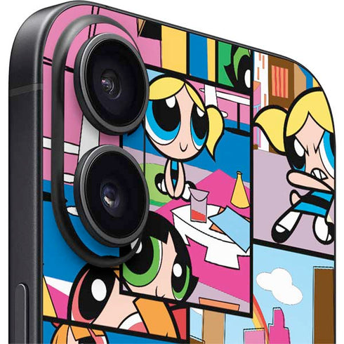 Cartoon Network Powerpuff Girls Patches iPhone 16 Plus Skin