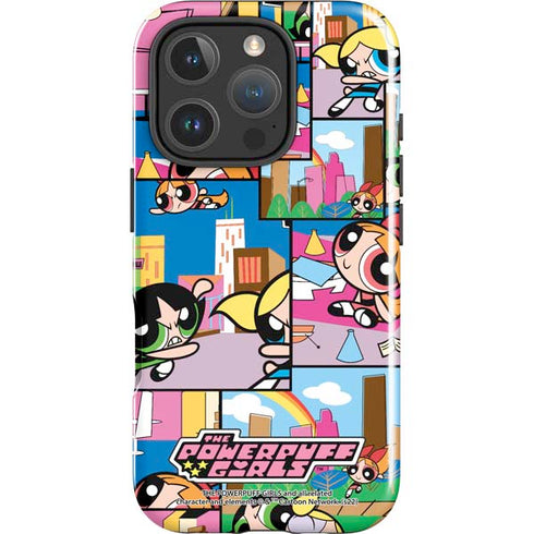 Cartoon Network Powerpuff Girls Patches iPhone 16 Pro Max Impact Case