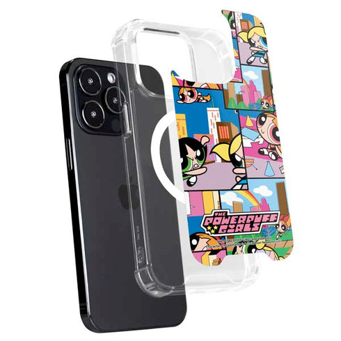 Cartoon Network Powerpuff Girls Patches iPhone 16 Pro Max MagSafe Case