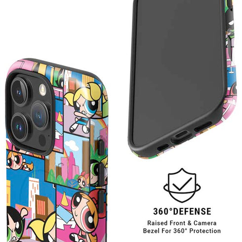 Cartoon Network Powerpuff Girls Patches iPhone 16 Pro Max Magsafe Impact Case